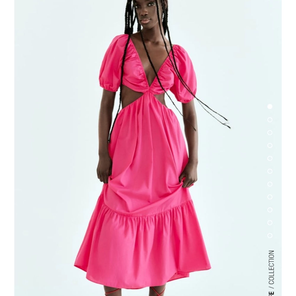 NEW W/Tag Cut Out Poplin Dress